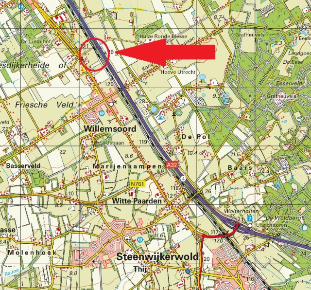 Cultuurgrond nabij Steenwijkerweg te Willemsoord